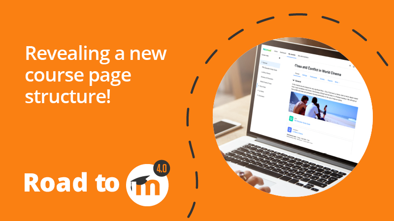 Moodle 4.0 New Course Page Structure