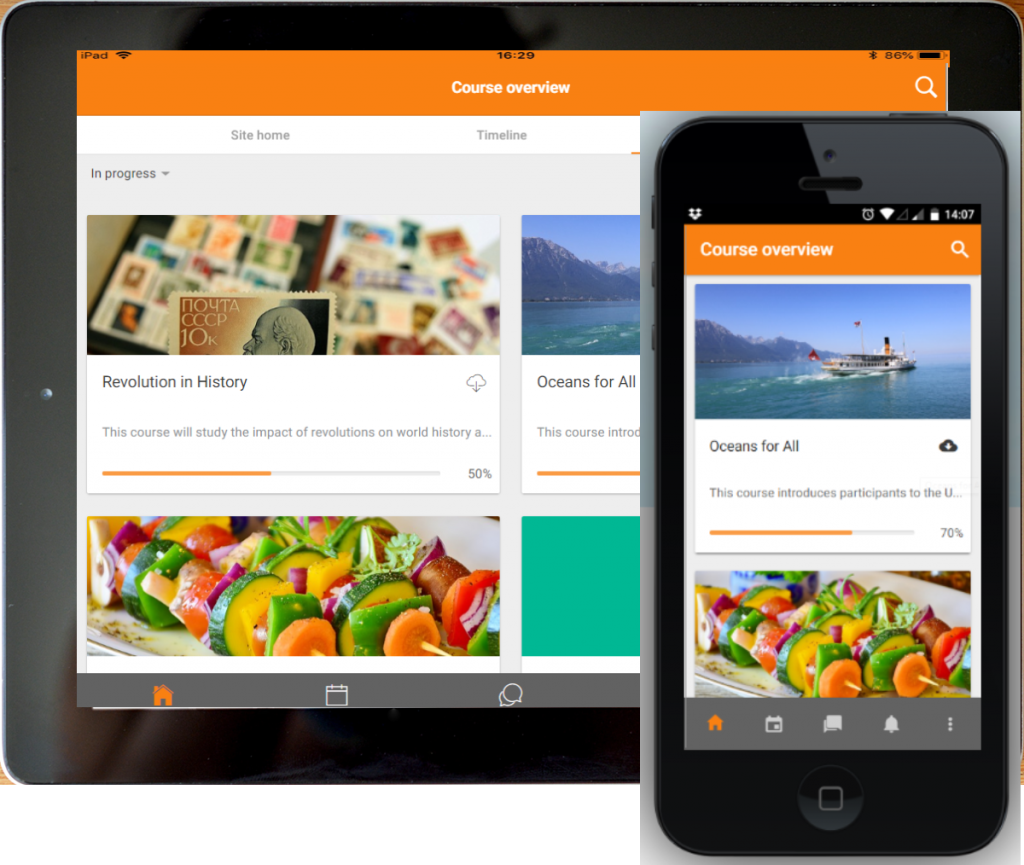 moodle mobile app